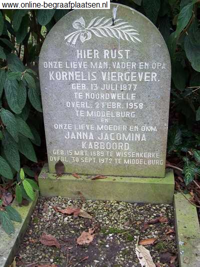 Kornelis Viergever 1877-1958 and Johanna Jacomina Kabboord 1889-1972